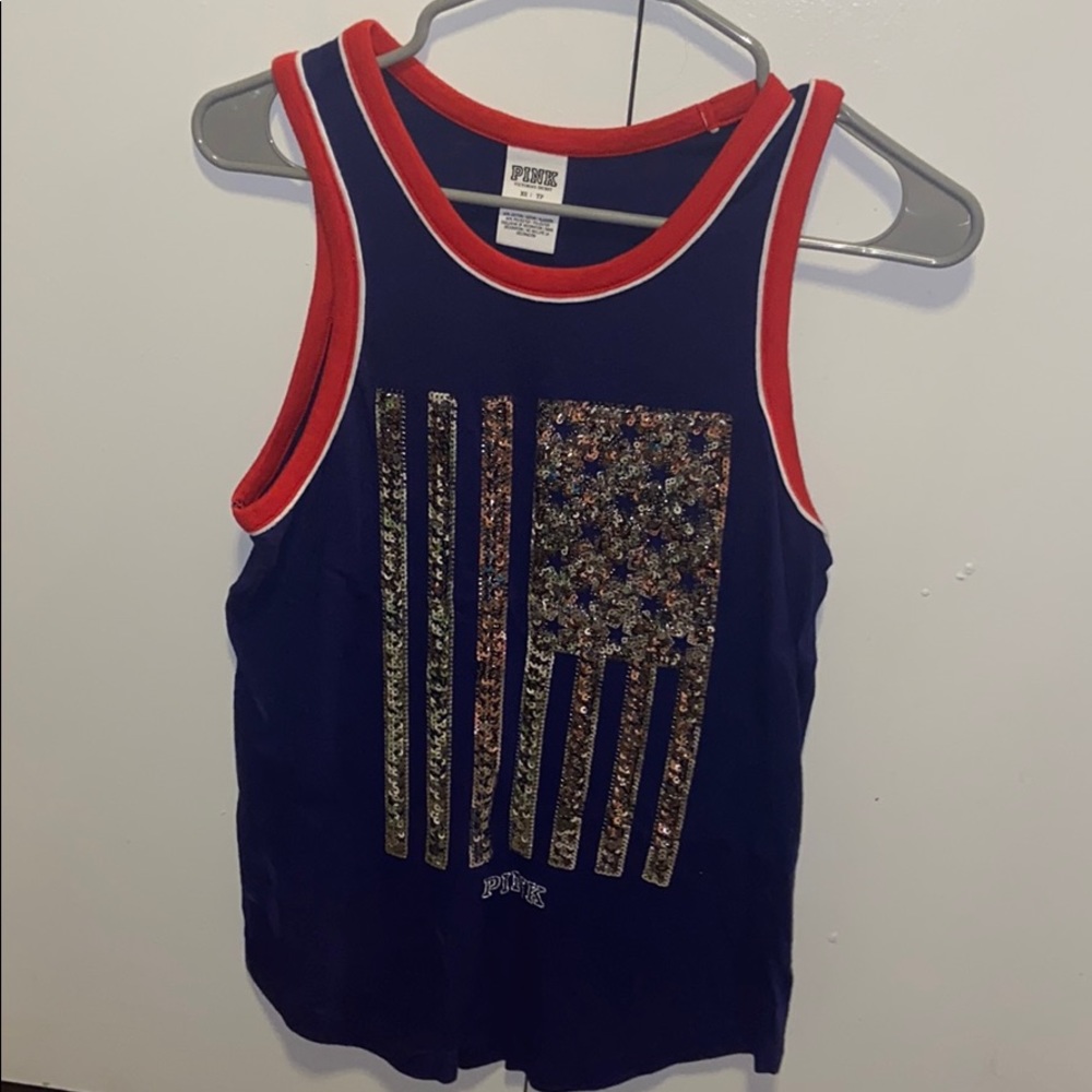 Pink USA Tank Top